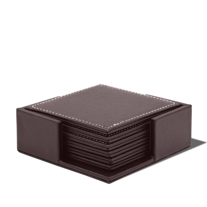 6pcs/Set Business Leather Coas - Leather Desk Pad recension och pris