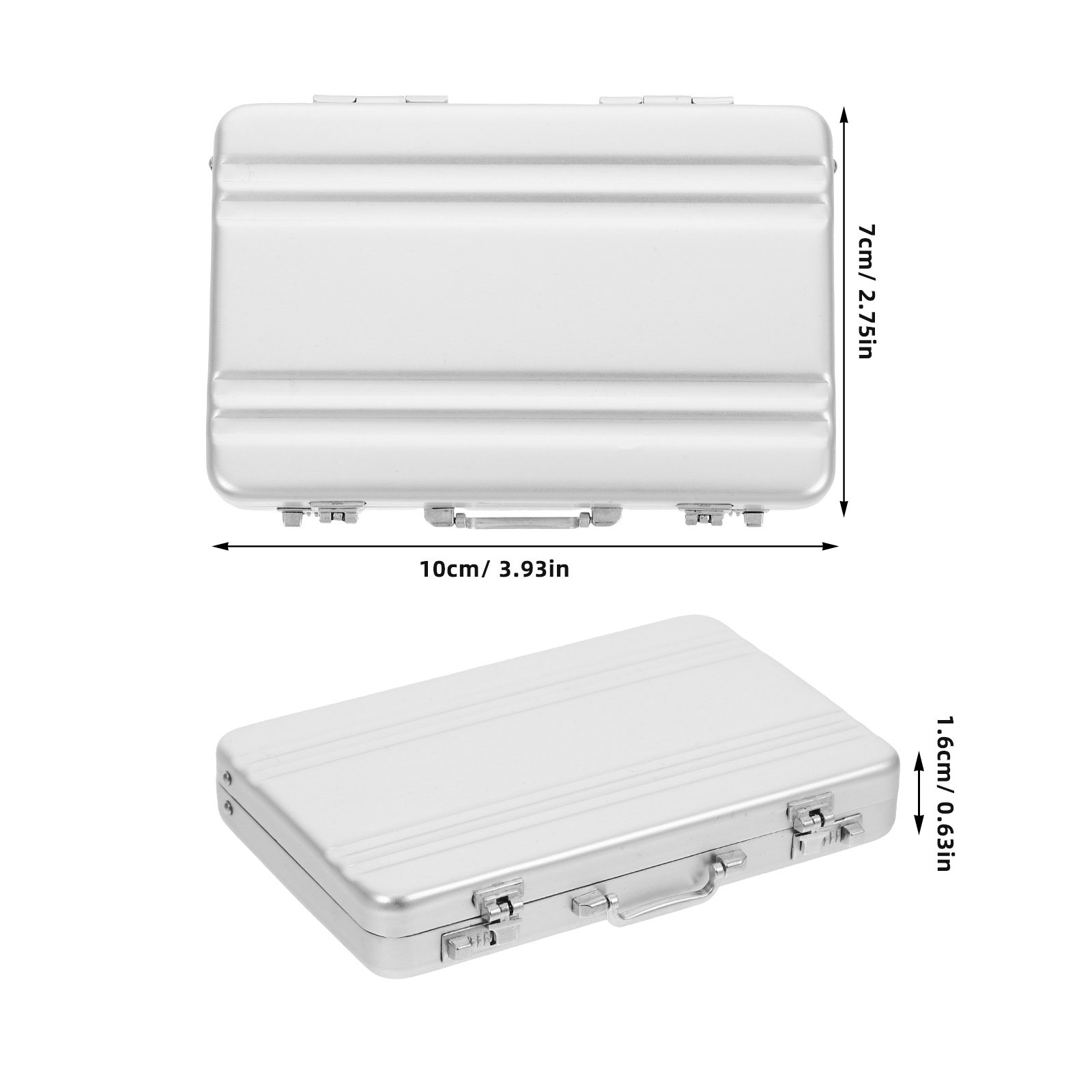 Aluminum Alloy Cards Storage B - Card Index Box recension och pris