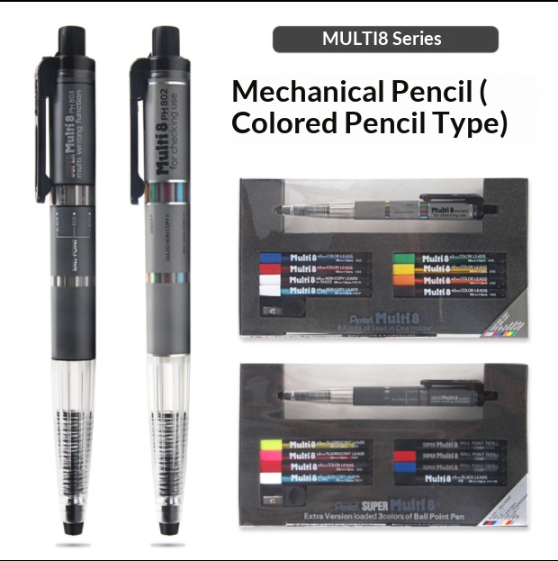 Pentel Multi 8 in 1 Color Mech - Staedtler Pencil Lumocolor recension och pris