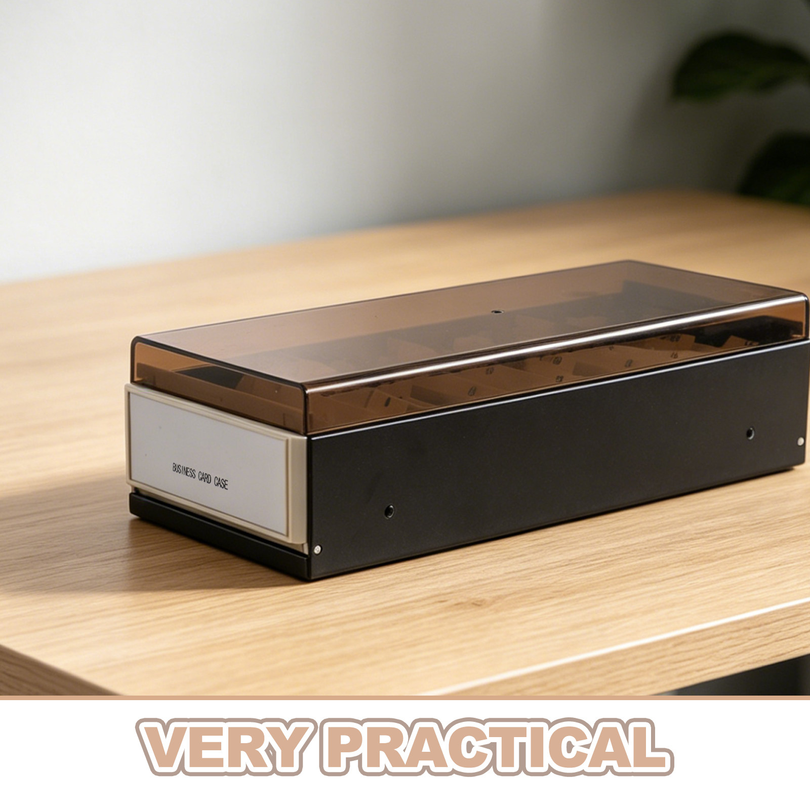 Large Capacity Business Card H - Card Index Box recension och pris