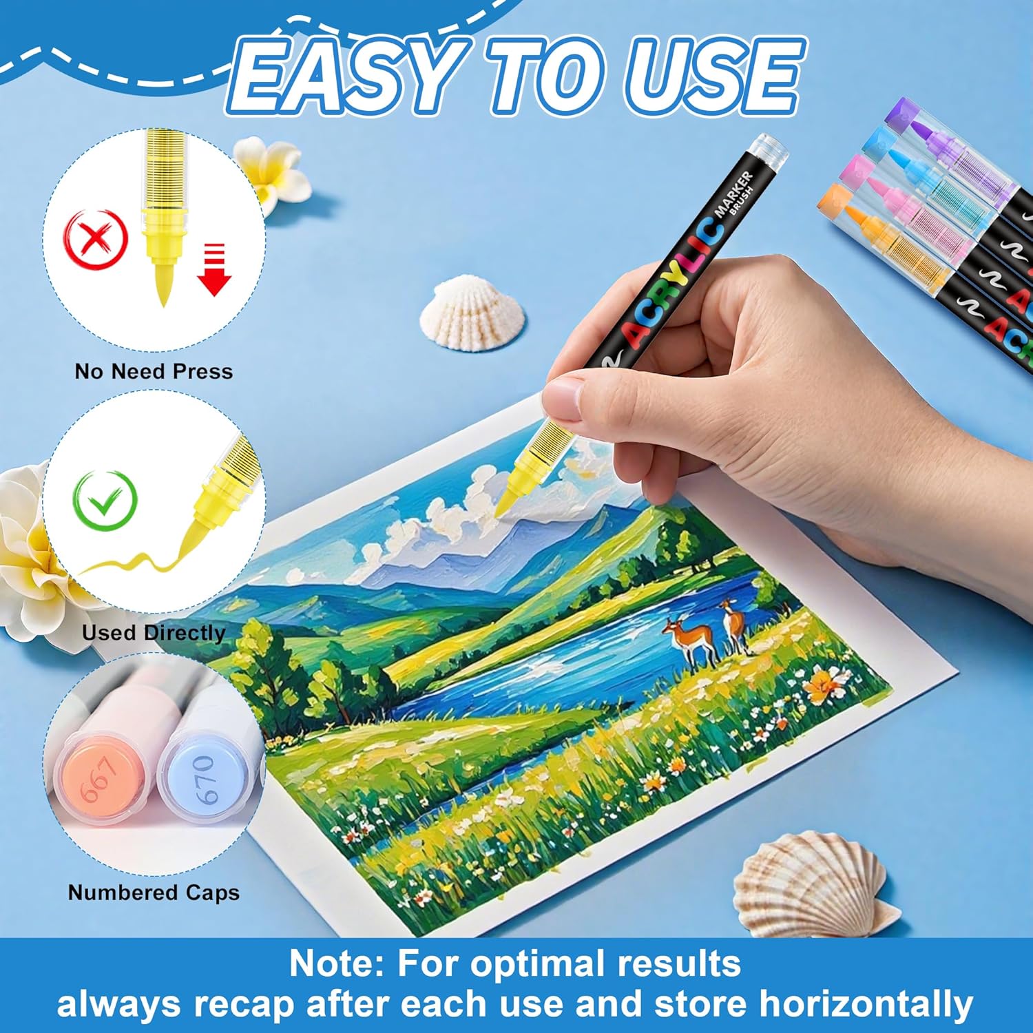12-120 Colors Acrylic Paint Ma - Copic Marker Classic recension och pris